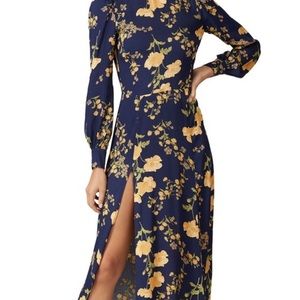 Reformation Long Sleeve Midi Dress